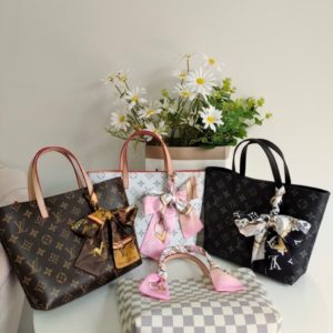 Designer Handbag With Scarves