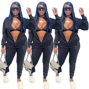 Long Sleeve Zipper Jumpsuit