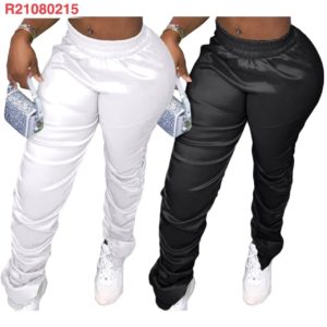 Pure Color Draped Pants