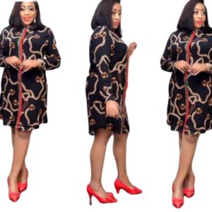 Gu_cci long sleeve shirt dress