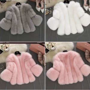 Faux fur coat