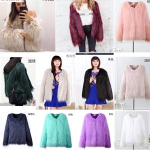 Faux fur coat