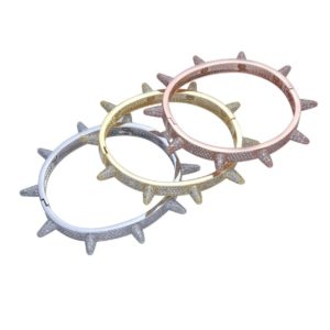 Hip Hop bangles rivet cone bracelets