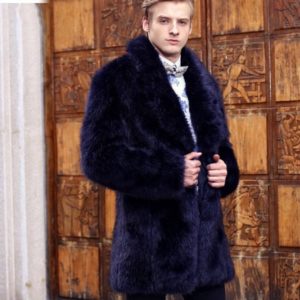 Faux fur coat for men