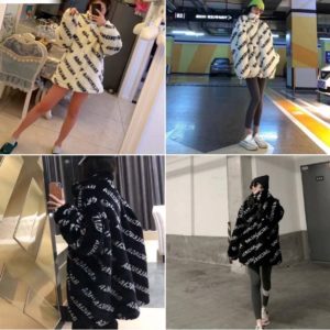 Balen_ciaga faux fur coat