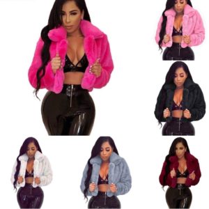 Faux fur coat