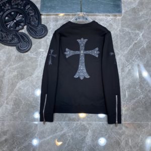 Cro_xion Embroidered Cross Neck Hoodie