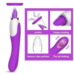 Clit Sucking Vibrator Tongue Vibrating Nipple Sucking Blowjob Stimulator