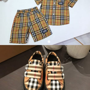 Kids Bur_berry Matching Set