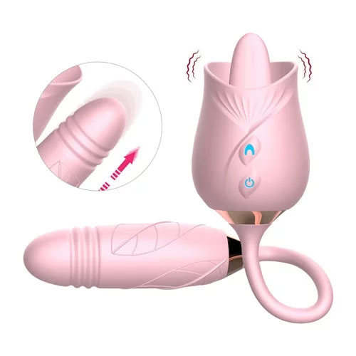 Licking Rose Toy with Dildo - Image 7